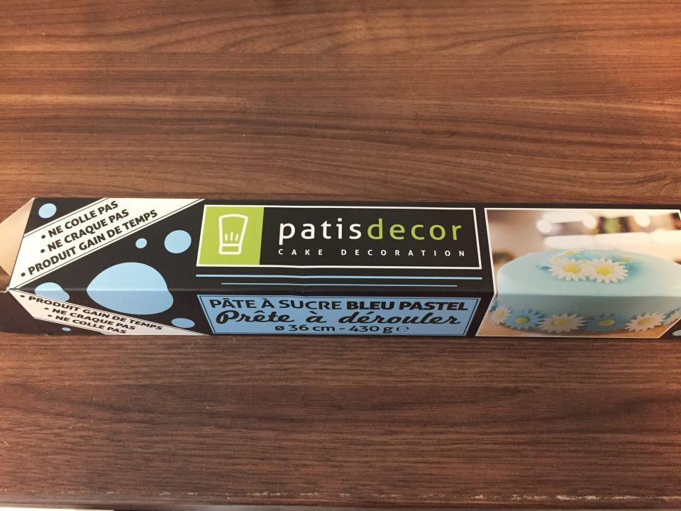 Pâte à sucre noire à dérouler - Patisdécor