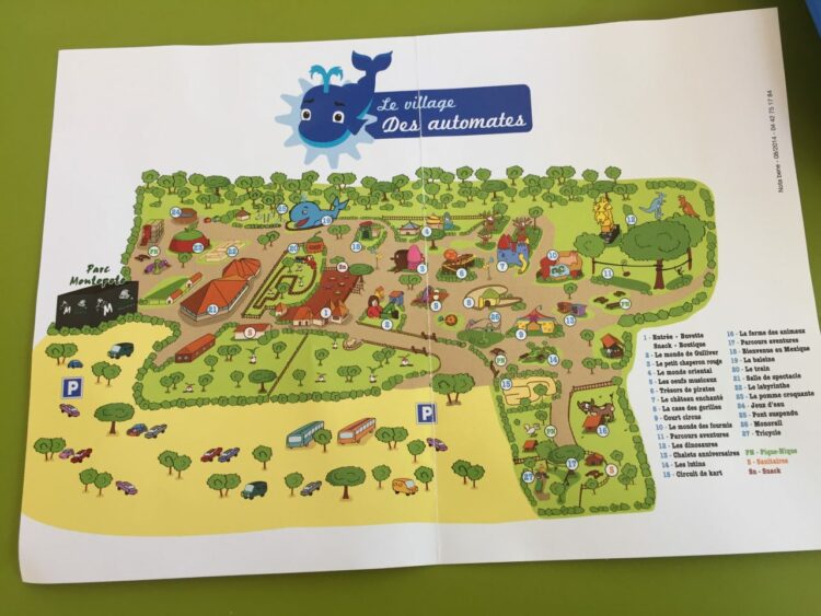 Village des automates-plan