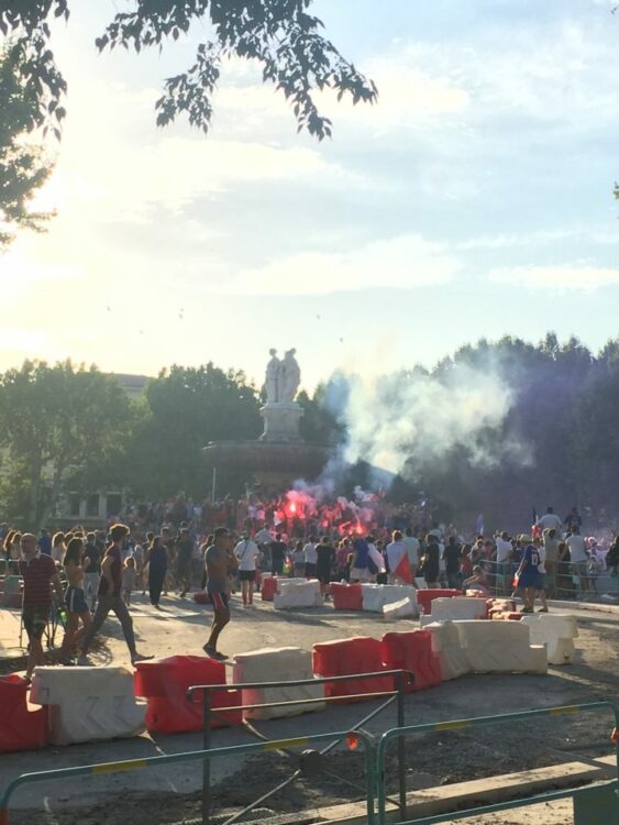 vacances d'été-fontaine Aix coupe monde