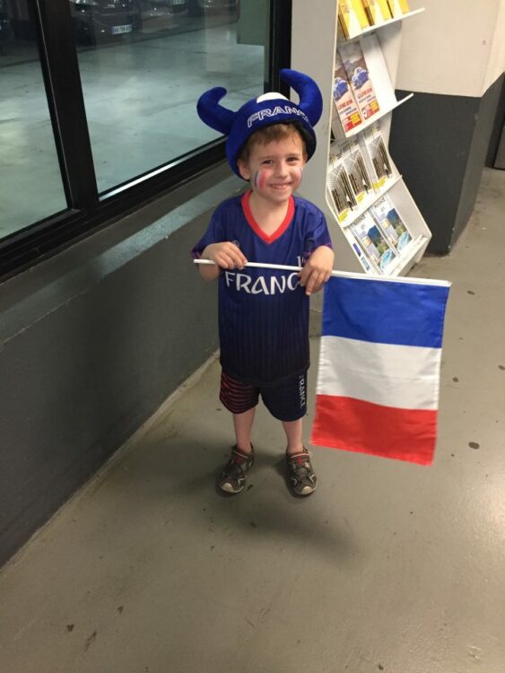 vacances d'été-maquillage enfant coupe du monde