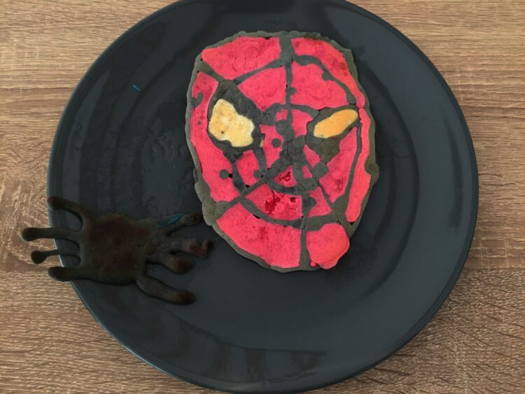 Spiderman pancake art